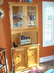 2 Beautiful Corner Cabinets for Sale each